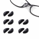 [10562] ACS004 Nose Pad Kacamata Penyangga Hidung Pencegah Turun - Non Slip Silicone (ACS004-Black)