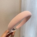[10810] BD-A002 "Clear Stock" Bando Kain Busa Tebal Wanita Korea Headband Cloud Polos Bando Nagita Lebar Empuk Bandana Rambut Lembut Warna Pastel (BD-A002-Pink)