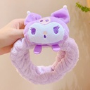 [11181] BD-A005 "Clear Stock" Bando Wanita Kartun Jepang Headband Facial Karakter Cinnamoroll Kuromi Pompompurin Melody Elastis Lucu (BD-A005-Kuromi)