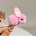 [10841] JR-A004 Jepit Rambut Kelinci Rabbit Hair Accessories - Jepit Rambut Versi Klip Untuk Anak Perempuan (JR-A004-Pink)