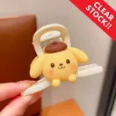 [10854] JR-A006 "Clear Stock" Jedai Jepit Rambut Wanita Model Simpul Karakter Kartun Jepang Lucu Aksesoris Rambut Fashion (JR-A006-Pompompurin)