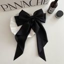 [11000] JR-A011 Jepit Rambut Ikat Rambut Pita Besar Wanita Hairpin Hairband Pita Korea Fashion Jepitan Rambut Wanita (JR-A011-Black)