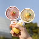 [10883] K-AP001 Kipas Angin Genggam Mini Portable Bentuk Buah / Kipas Angin Tangan Bahan Silikon / Mini Fan / Kipas Lipat Portable (K-AP001-Purple)