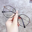 [10337] M-AR001 Kacamata Pria/Wanita-Fashion-Retro Anti Radiasi Metal-Sunglasses-Korea K105 (M-AR001-Gold/Black)