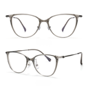 [11380] M-AR004 Kacamata Premium Anti Radiasi dengan Frame Cat Eye Fleksibel Lentur Anti Patah (M-AR004-P2-Gray)