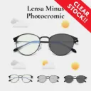 [10762] M-ARPT010 "Clear Stock" Lensa Minus Black PA Kacamata Hitam Photocromic Lensa Minus (M-ARPT010 (-1.50))