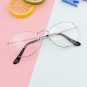 [10020] M-B001 Kacamata Pria/Wanita-Fashion-Retro Vintage Metal-Sunglasses-Import-Korea K102 (M-B001-Silver)