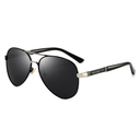 [11416] M-H004 Kacamata Hitam Metal Men's Sunglasses (M-H004-Silver)