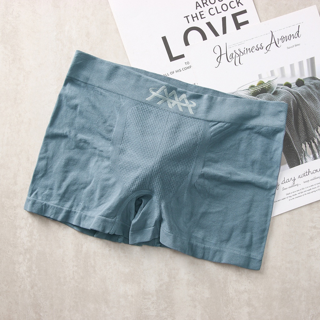 [10661] P-CD002 Premium Bahan Rajut Cd Pria Import Boxer Polos BP02 Pakaian Dalam (P-CD002-24 Light Blue)