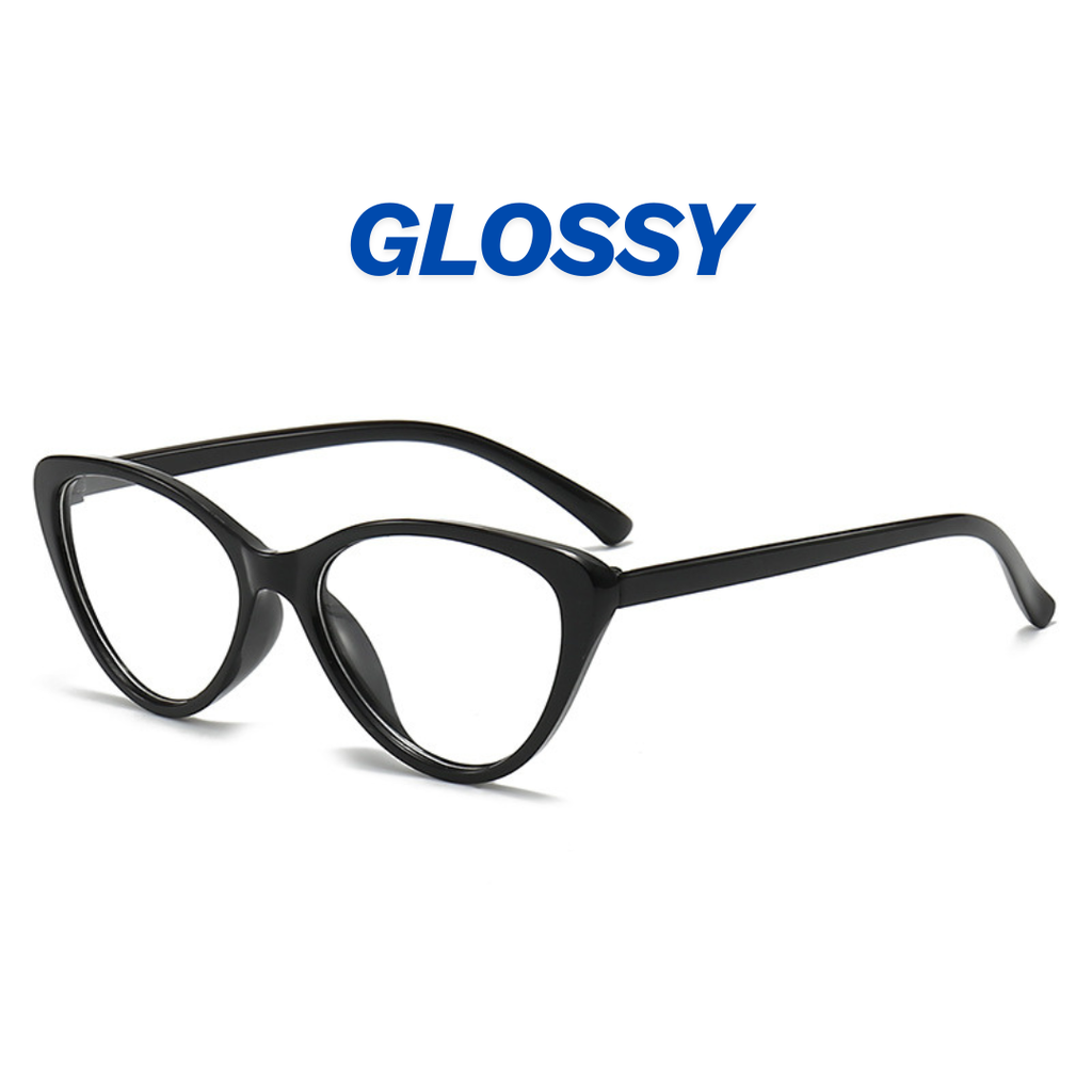 [10402] PL-AR002 Kacamata Korea Wanita Anti Radiasi Wanita Fashion Cat Eye Eyeglasses (PL-AR002-Bright/Black)