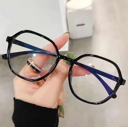 PL-AR003 Kacamata Gradient Trasnparant Clear Lens Glasses for Women Retro Eyewear