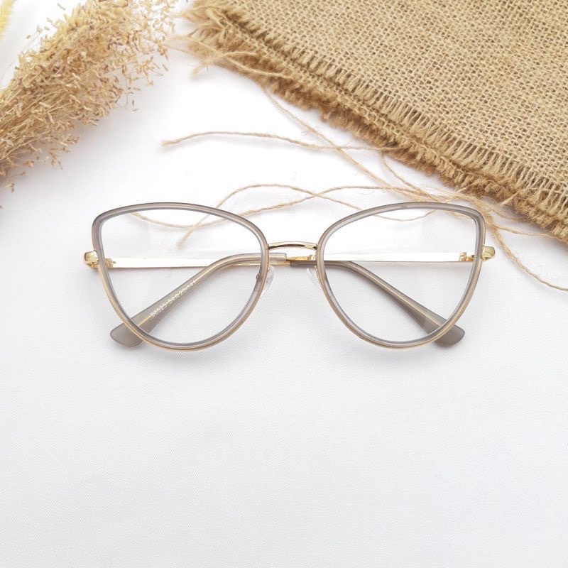 [10527] PL-AR005 Kacamata Cat Eye Anti Radiasi (PL-AR005-Grey)