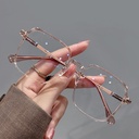 PL-AR006 Kacamata Anti Radiasi Wanita Pria Lensa Square Replaceable