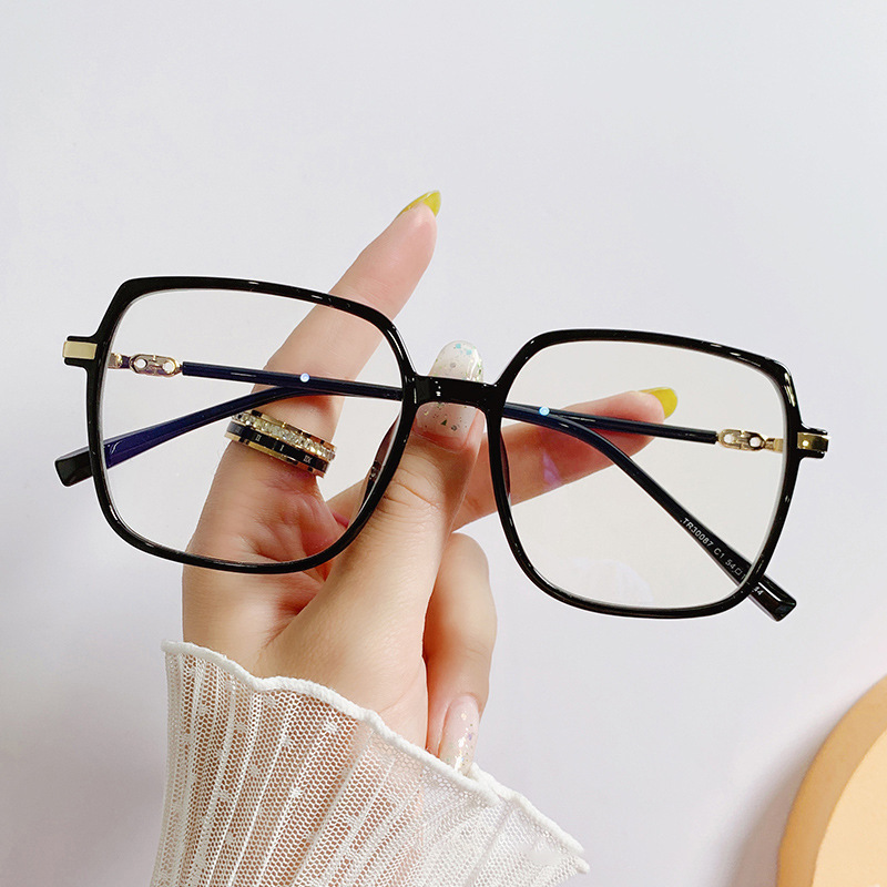 PL-AR011 Kacamata Anti Radiasi Persegi Kacamata Style Korea Bingkai Retro Petak Eyeglasses