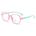 [11324] PL-AR024A Kacamata Anak Anti Radiasi Fashionable Anti-Blue Light Simple Style Kidsren's New (New Product) (PL-AR024A-Pink-Green)
