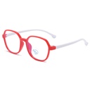 [11325] PL-AR024A Kacamata Anak Anti Radiasi Fashionable Anti-Blue Light Simple Style Kidsren's New (New Product) (PL-AR024A-Red-White)