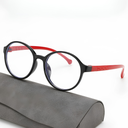 [11332] PL-AR026A Kacamata Anak Anti Radiasi New Style Silicone Flat Glasses for Boys and Girls (New Product) (PL-AR026A-Black-Red)