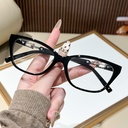 [11418] PL-AR031 Kacamata Anti Radiasi New Stylish Blue Light Blocking Non-Prescription Glasses (PL-AR031-Black-Silver)
