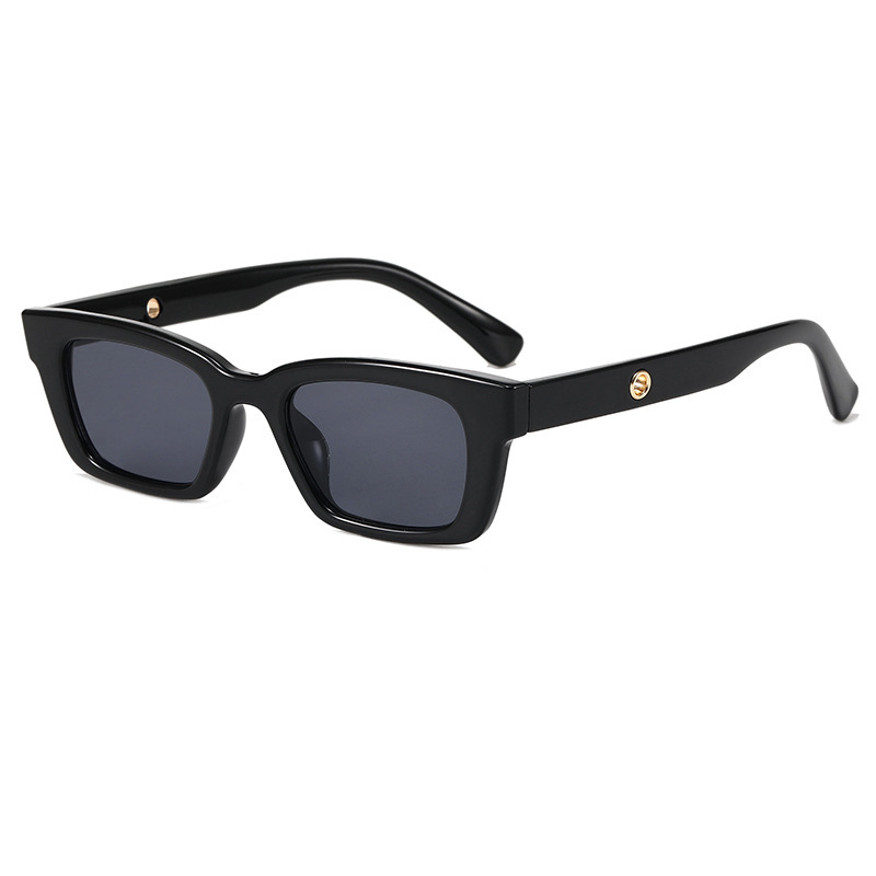 [10307] PL-H004 Kacamata Hitam Wanita/Pria Sunglasses Korean INS Fashion KM03 (PL-H004-Black/Black)