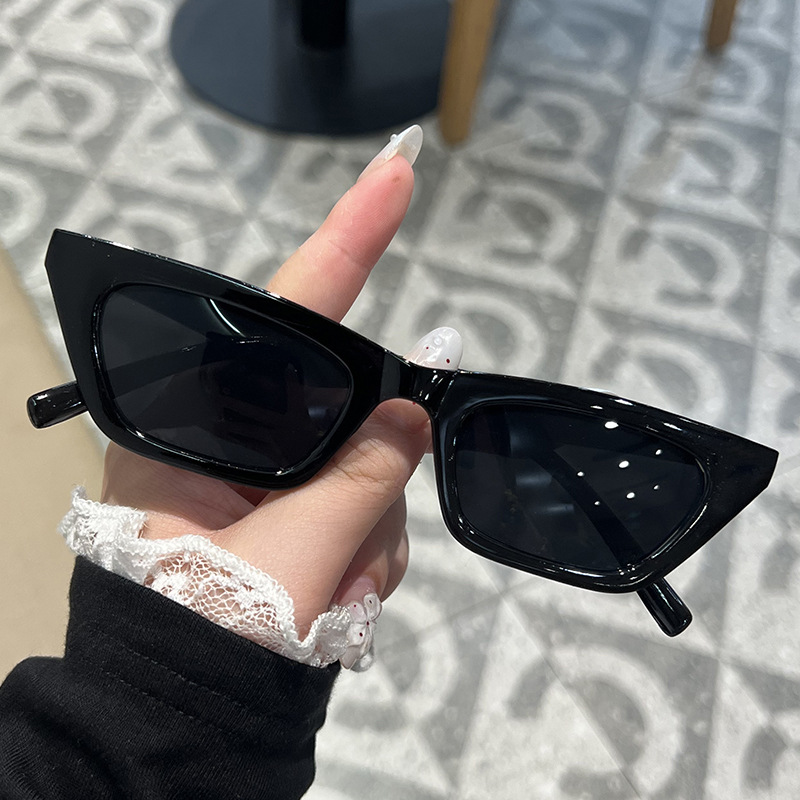 [10347] PL-H006 Kacamata Hitam Wanita/Pria Sunglasses Korean INS Fashion KM05 (PL-H006-Black)