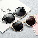 PL-H009 Korean INS Hot Fashion Segiempat Mata Kucing Kacamata Hitam Wanita/Pria Sunglasses MK03 (PL-H009-Transparent)