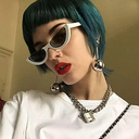 PL-H010 Korean Hot Fashion Setengah Bingkai Mata Kucing Kacamata Hitam Wanita/Pria Sunglasses MK04 (PL-H010-SB/White)