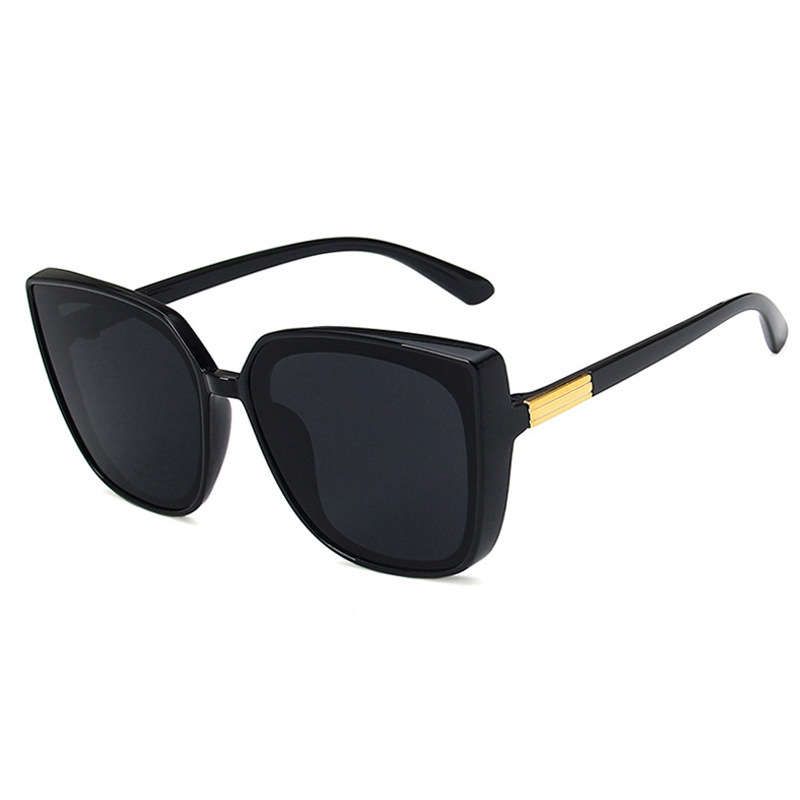[10469] PL-H011 Kacamata INS Fashion Oversized Square Kacamata Hitam Wanita/Pria (PL-H011-Black)