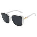 [10471] PL-H011 Kacamata INS Fashion Oversized Square Kacamata Hitam Wanita/Pria (PL-H011-Black/White)