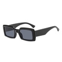 [10584] PL-H018 Kacamata Hitam UV400 Bentuk Persegi Panjang Gaya Retro Untuk Wanita/Pria "Clear Stock" (PL-H018-Black)