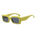 [10585] PL-H018 Kacamata Hitam UV400 Bentuk Persegi Panjang Gaya Retro Untuk Wanita/Pria "Clear Stock" (PL-H018-Green)