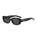 [10793] PL-H027 Kacamata Hitam Kotak Wanita Terbaru Kacamata Sunglasses Import Wanita Kacamata Fashion (PL-H027-Black/Black)