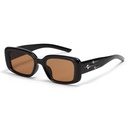 [10797] PL-H028 Kacamata Hitam Rtro Vintage Wanita Dan Pria Kotak Fashion Korean Desain Bintang (PL-H028-Black/Tea)