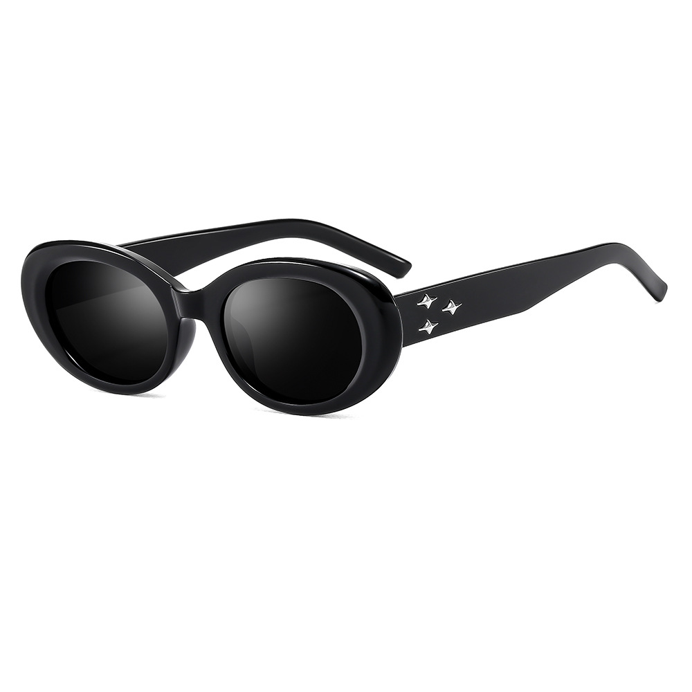 PL-H031 Kacamata Hitam Wanita Dan Pria Vintage Retro Kecil Tahan Sinar Matahari Premium Sense Ins Style