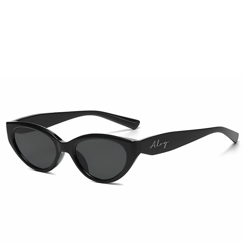 [10920] PL-H033-P1 Kacamata Premium Eksklusif Cat Eye Stylish Lensa Anti Silau UV400 Gaya Retro (PL-H033-P1-Black)