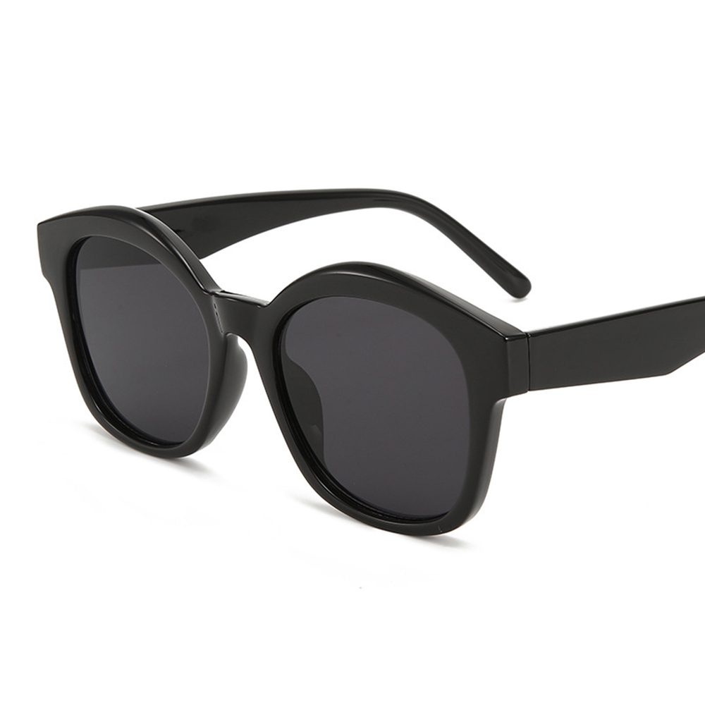 [11077] PL-H040 Kacamata Hitam Fashion Stylish Korean Retro Style (PL-H040-Black/Gray)