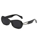 [11113] PL-H042 Kacamata Hitam Stylish Fashion Elegan Streetwear Kekinian Retro Chic Fashion Pria & Wanita (PL-H042-Black/Black)