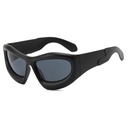 [11153] PL-H046 Kacamata Hitam Cyberpunk Anti Silau & Stylish Kacamata Fashion Pria & Wanita (PL-H046-Black/Black)