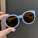 [11397] PL-H052A Kacamata Hitam Anak Children's Sunglasses Trendy Uv Protection (PL-H052A-Purple/Brown)