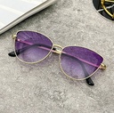[10515] PL-MX003 Kacamata Wanita Hitam Cat Eye Anti Radiasi UV Fashion Sunglasses Eyewear Kacamata Fashion (PL-MX003-Purple)
