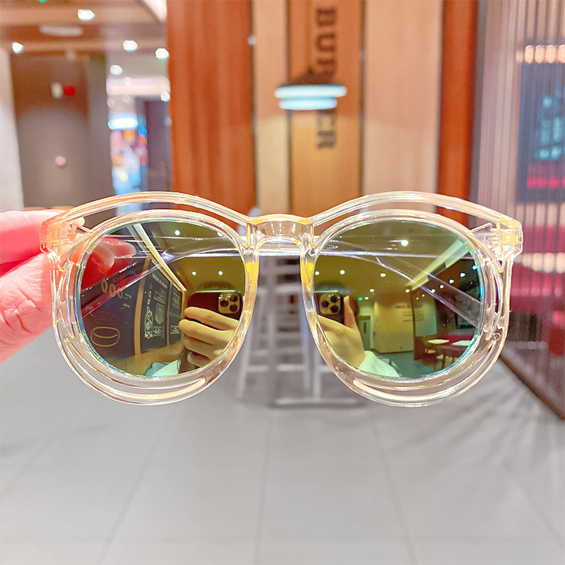 [10597] PL-MX010A Kacamata Anak Fashion Anak Kaca Mata Hitam High Quality Kids Sunglasses Kaca Mata Murah Import (PL-MX010A-Yellow)