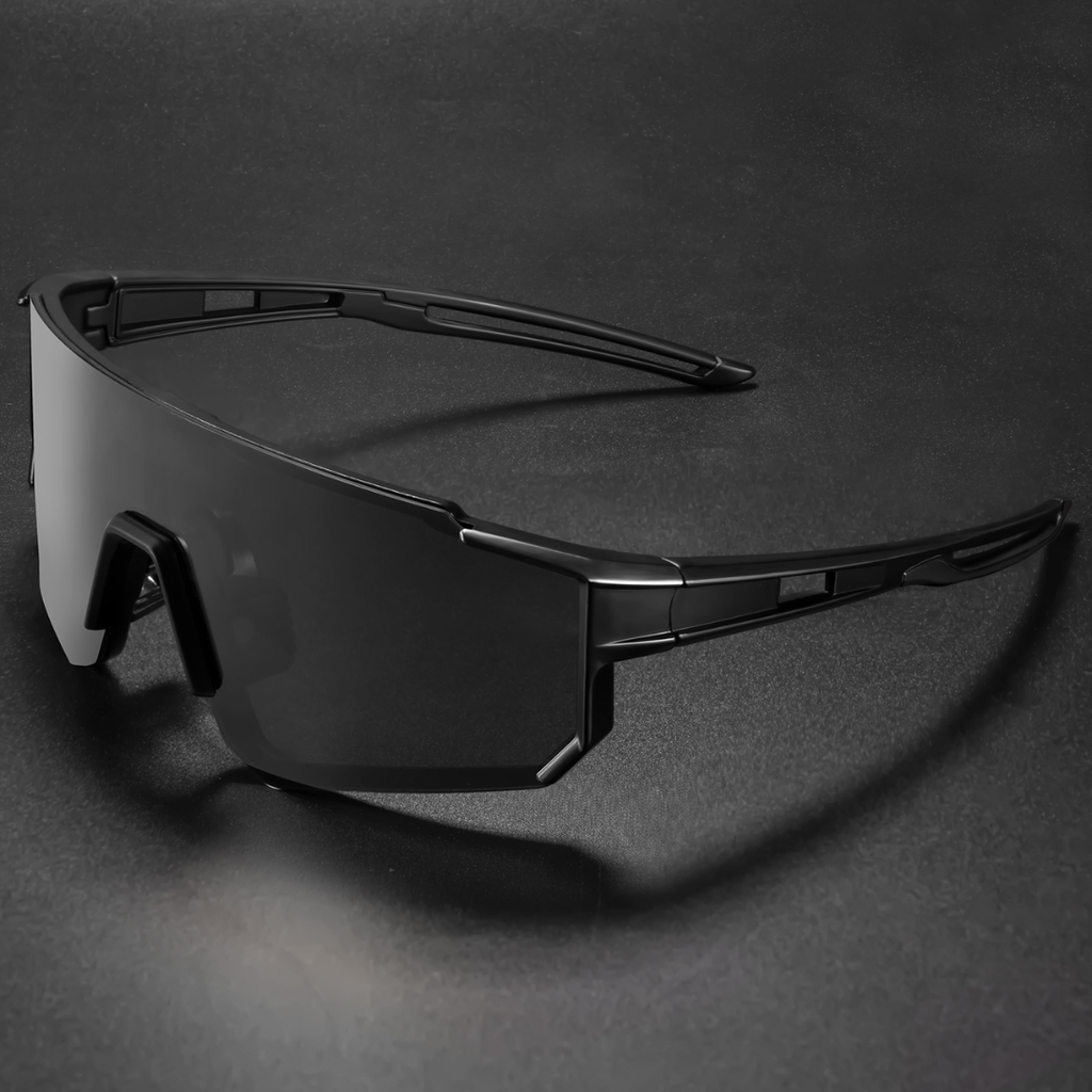 [11310] PL-MX019 Kacamata Hitam Sport Olahraga Outdoor Bersepeda Berlari Mendaki Jalan Santai Anti UV400 (PL-MX019-Black/Black)