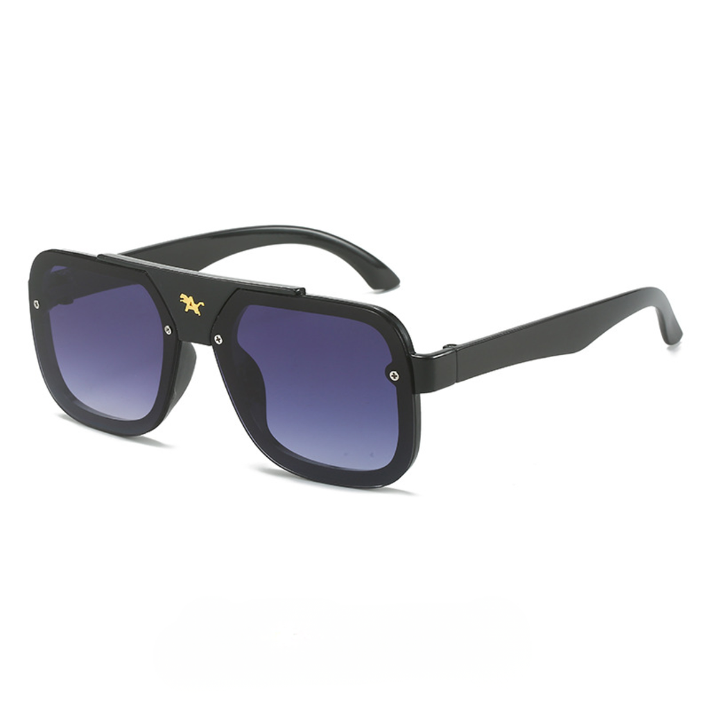 PL-MX020 Kacamata Hitam Rectangular Model Elegan Pria Wanita