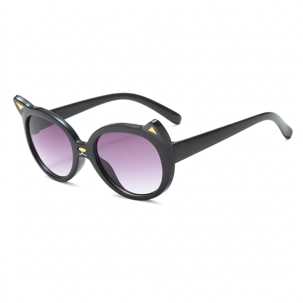 PL-MX021A Kacamata Anak Children's Sunglasses Cartoon Cat Shape Anti-Uv