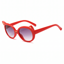 [11401] PL-MX021A Kacamata Anak Children's Sunglasses Cartoon Cat Shape Anti-Uv (PL-MX021A-Red)