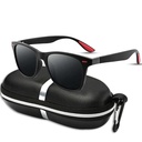 [10859] PL-PZ001 Kacamata Polarized Sports Sunglasses Men Women Driving Square Frame Eyewear Male Goggle UV400 (PL-PZ001-Black (Cancel SKU))