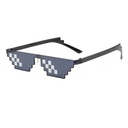 [10050] PL-WW001 Kacamata Thug Life Mosaic Pria/Wanita-Fashion-Murah-Batam-Sunglasses-Import K302 (PL-WW001-Hitam/Double)