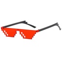 [10057] PL-WW001 Kacamata Thug Life Mosaic Pria/Wanita-Fashion-Murah-Batam-Sunglasses-Import K302 (PL-WW001-Merah/Single)