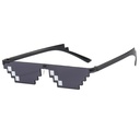 PL-WW001 Kacamata Thug Life Mosaic Pria/Wanita-Fashion-Murah-Batam-Sunglasses-Import K302 (PL-WW001-Coklat/Double)
