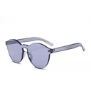 PL-WW002 Kacamata Pria/Wanita-Jelly-Permen-Warna-Fashion-Tanpa Frame-Sunglasses-Murah #Jelly (PL-WW002-Hitam-#1Jelly)