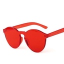 [10087] PL-WW002 Kacamata Pria/Wanita-Jelly-Permen-Warna-Fashion-Tanpa Frame-Sunglasses-Murah #Jelly (PL-WW002-Merah-#3Jelly)
